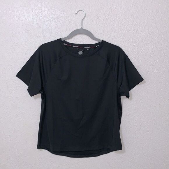 Spyder black active wear crop top size medium - Picture 1 of 16